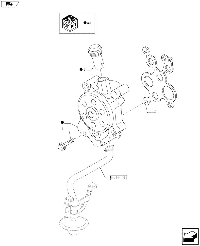 Схема запчастей Case F3AE0684S E913 - (10.304.01 01) - PUMP, ENGINE OIL & RELATED PARTS (504361001) (10) - ENGINE