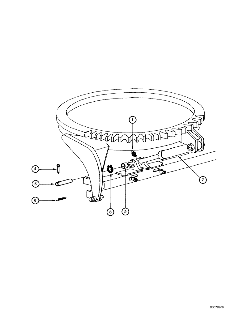 Схема запчастей Case 865 VHP - (09.15[00]) - BLADE - TILT MECHANISM (09) - CHASSIS