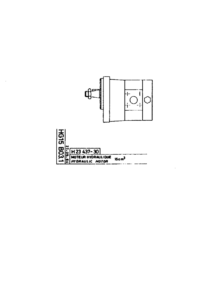 Схема запчастей Case 160CL - (151) - HYDRAULIC MOTOR (07) - HYDRAULIC SYSTEM