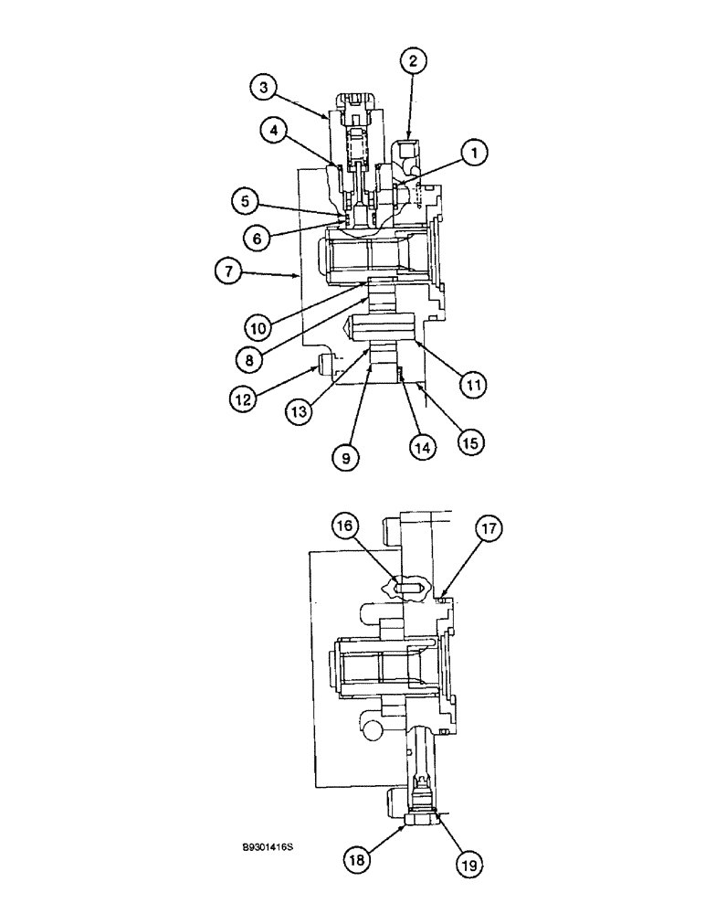 Схема запчастей Case 9010 - (8-18) - 156810A1 PILOT GEAR PUMP (08) - HYDRAULICS