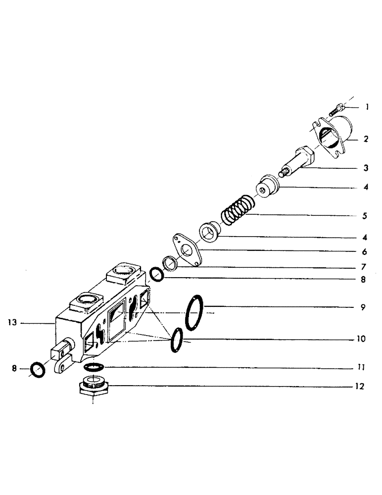 Схема запчастей Case 40YC - (H16) - WORKING SECTION PART NUMBER 208688M1, (USED ON UNITS WITH (07) - HYDRAULIC SYSTEM