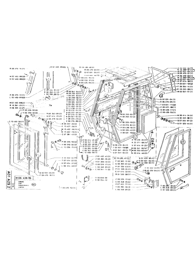 Схема запчастей Case LC80M - (003) - CAB 