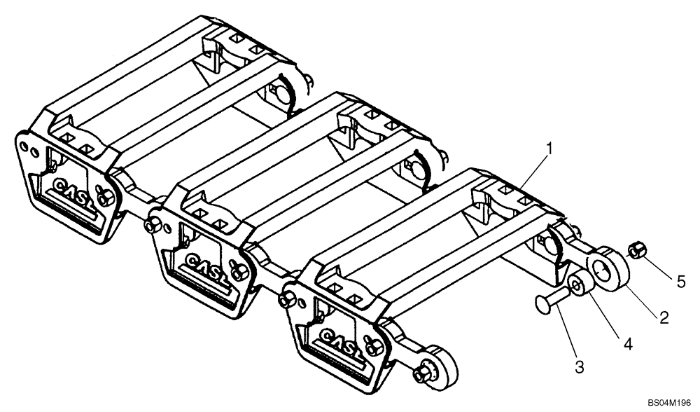 Схема запчастей Case 420 - (06-21) - TRACK - STEEL (420) (06) - POWER TRAIN