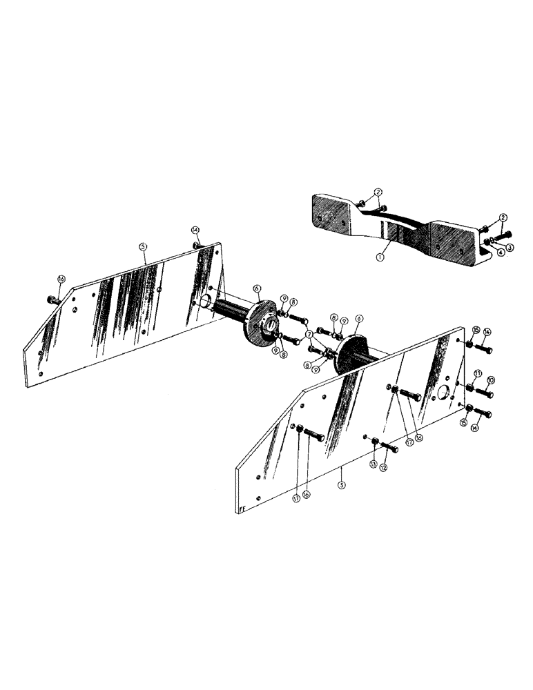 Схема запчастей Case 256 - (064) - SIDE PLATE, PIVOT BAR, & DRAWBAR GUIDE (05) - UPPERSTRUCTURE CHASSIS