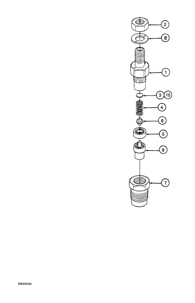 Схема запчастей Case MAXI-SNEAKER - (03-010) - FUEL INJECTION ASSEMBLY, KUBOTA V1505 ENGINE, KUBOTA V1505-B ENGINE (03) - FUEL SYSTEM