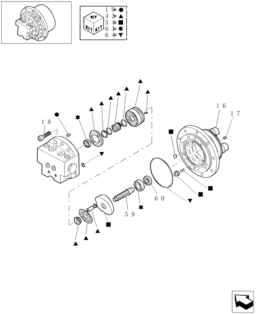 Схема запчастей Case CX16B - (3.010[03]) - TRAVEL MOTOR - COMPONENTS (48) - TRACKS & TRACK SUSPENSION