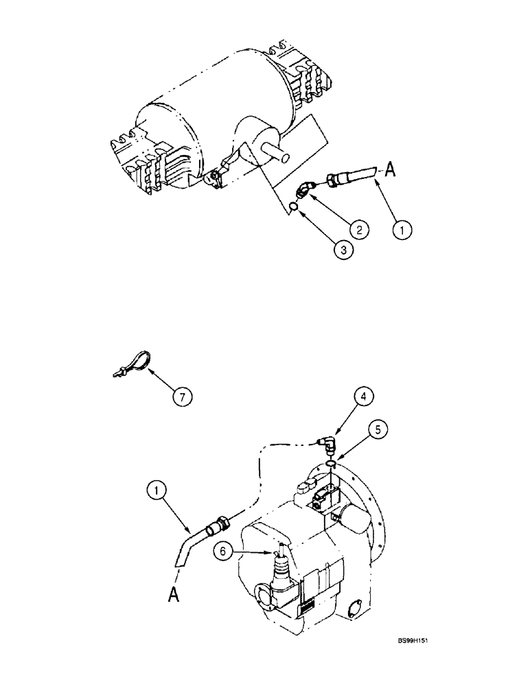 Схема запчастей Case 570LXT - (6-092) - REAR AXLE DIFFERENTIAL LOCK, DIFFERENTIAL LOCK SOLENOID VALVE INTEGRAL PART OF TRANSMISSION (06) - POWER TRAIN