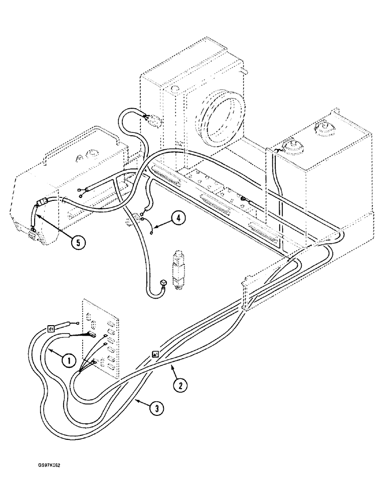 Схема запчастей Case 888 - (4-08) - TURNTABLE ELECTRICAL HARNESS, P.I.N. 15401 THRU 15553 (04) - ELECTRICAL SYSTEMS