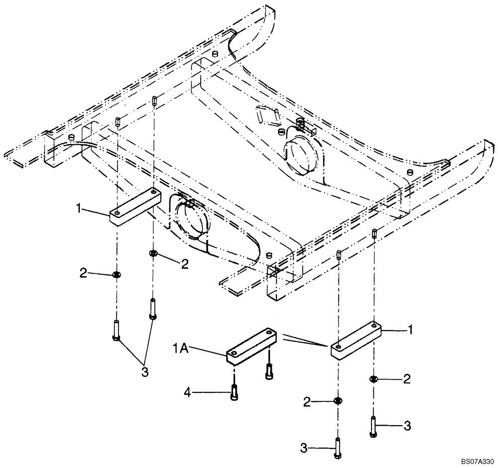 Схема запчастей Case 821E - (06-38) - AXLE, REAR - STOP (06) - POWER TRAIN