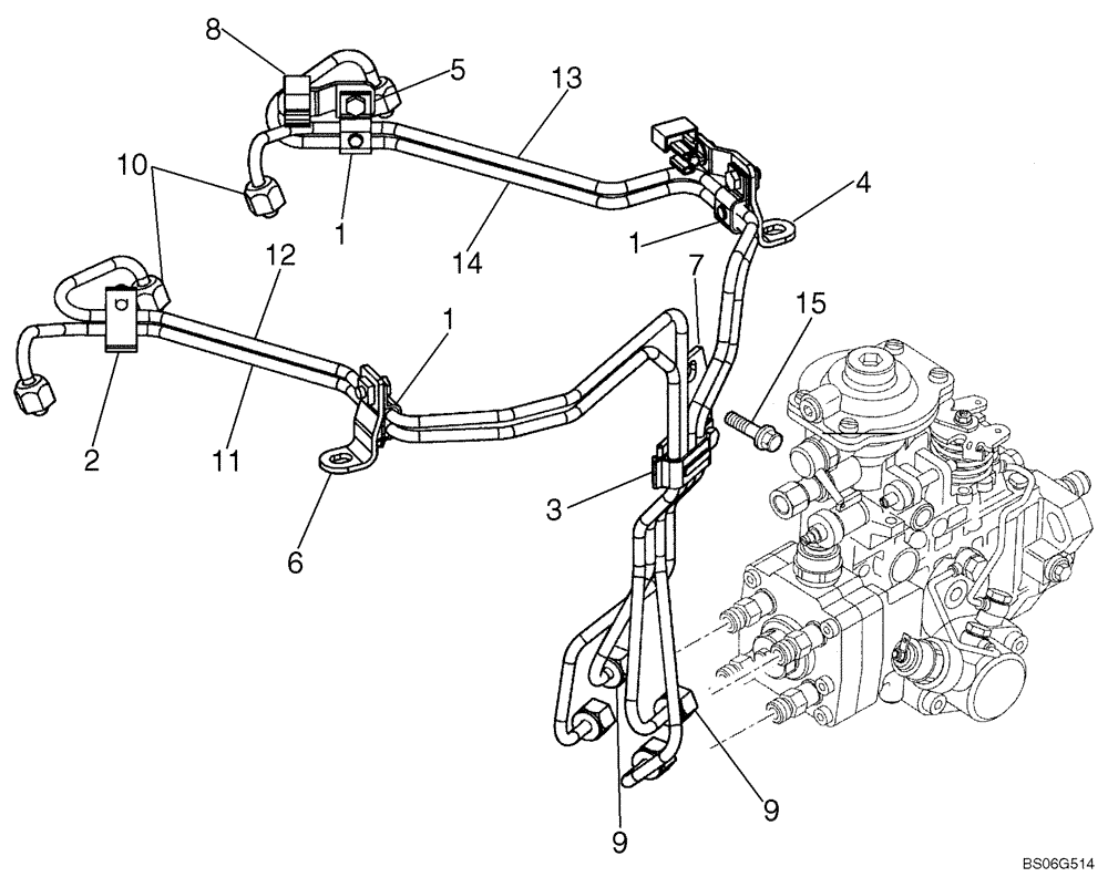 Схема запчастей Case 450 - (03-07) - FUEL INJECTION SYSTEM - FUEL, SUPPLY (03) - FUEL SYSTEM