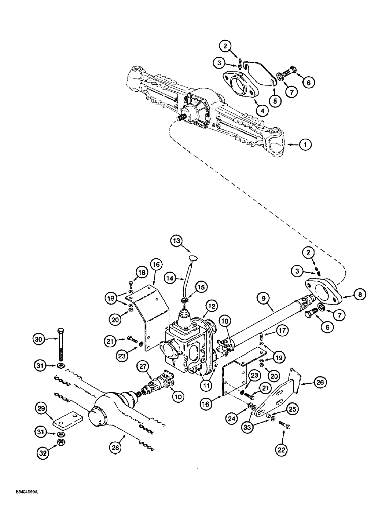 Схема запчастей Case 860 - (6-34) - DRIVE LINE MOUNTING (06) - POWER TRAIN