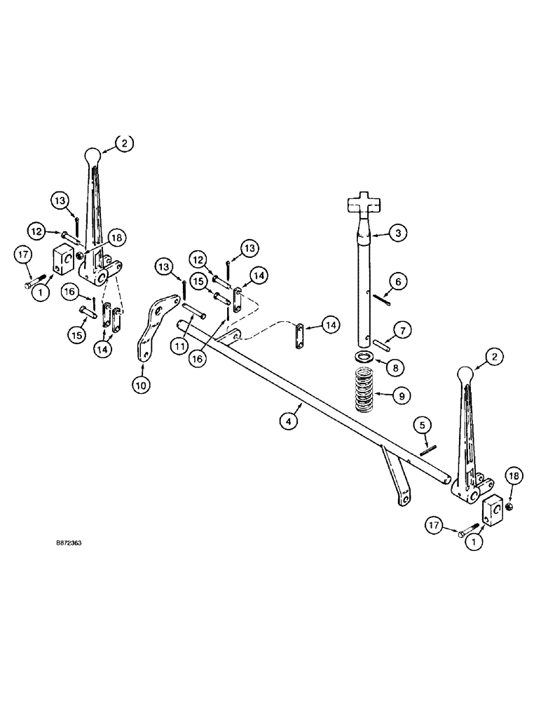 Схема запчастей Case TF300 - (6-32) - GROUND DRIVE, BOOM, AND SPEED CONTROLS, USED ON MODELS WITH (06) - POWER TRAIN