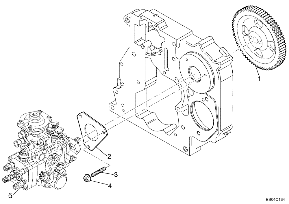 Схема запчастей Case 450CT - (03-06) - INJECTION PUMP - CONTROL (03) - FUEL SYSTEM