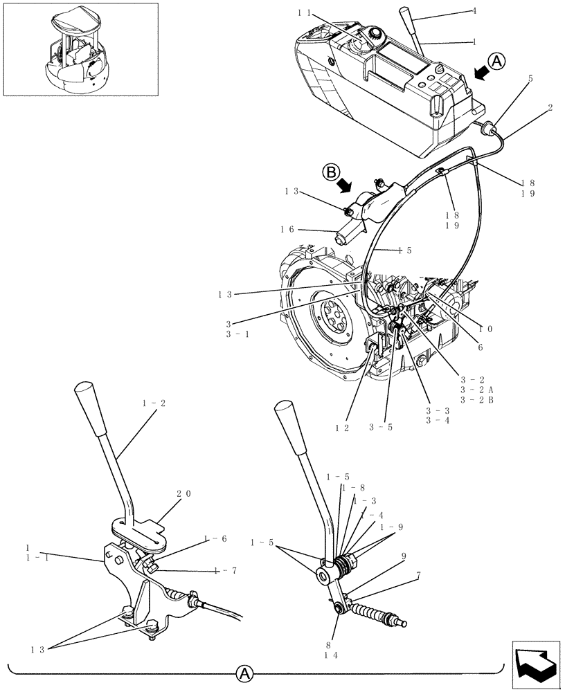 Схема запчастей Case CX31B - (065-01[1]) - ENGINE ACCELERATOR CONTROLS (WITH DECEL) (10) - ENGINE