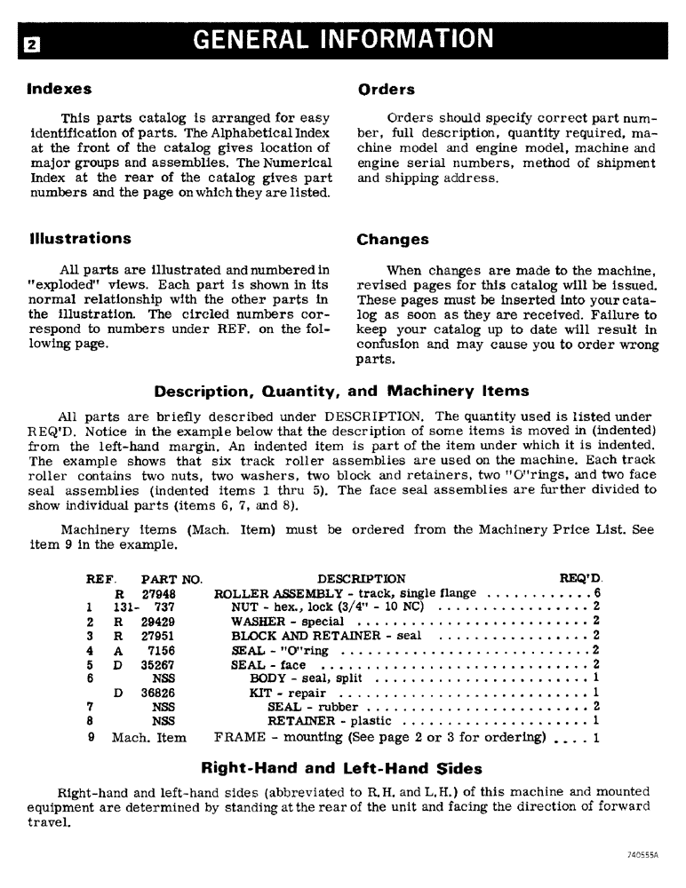 Схема запчастей Case W14 - (002) - GENERAL INFORMATION (00) - PICTORIAL INDEX