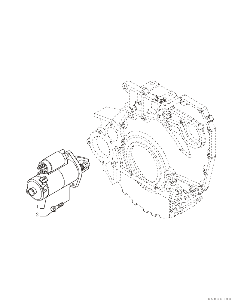 Схема запчастей Case 621D - (04-01) - STARTER - BOSCH (04) - ELECTRICAL SYSTEMS