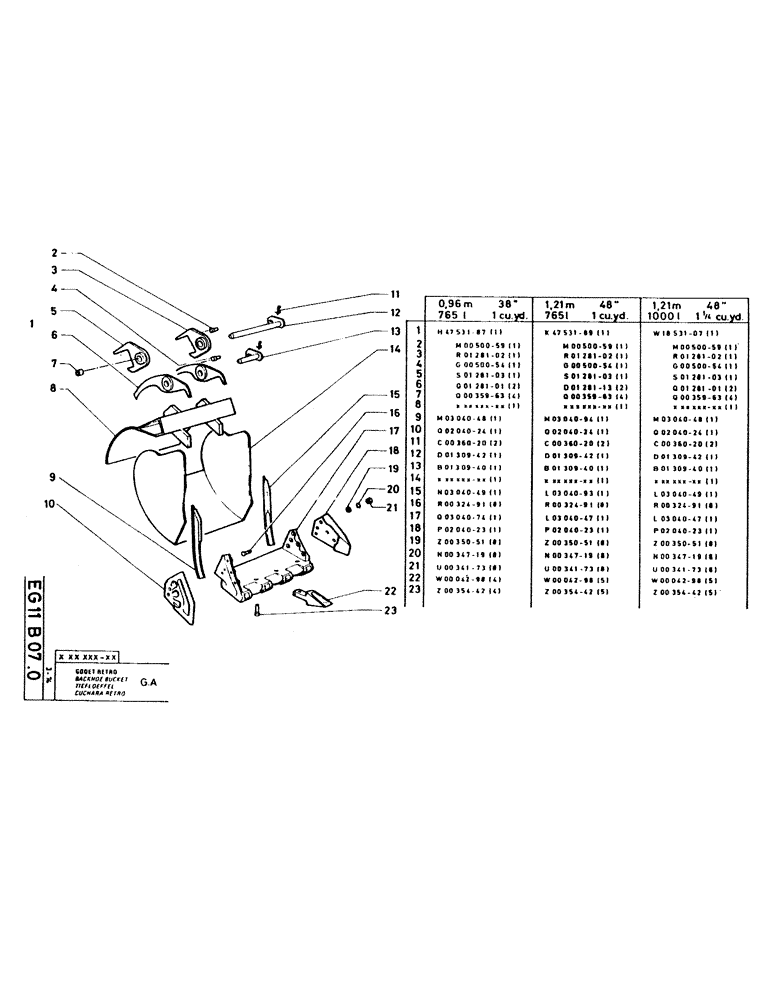 Схема запчастей Case GCK120 - (239[2]) - 1.21 - 48", 10001 - 1 1/4 cu. yd. 