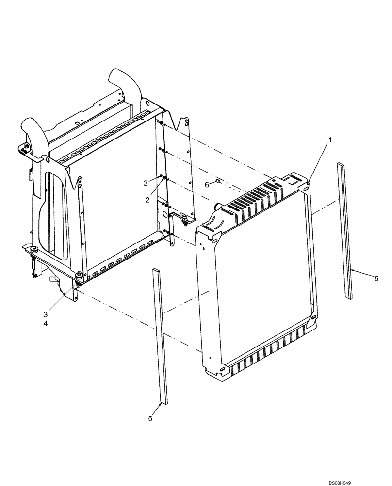 Схема запчастей Case 921E - (02-02) - RADIATOR - MOUNTING (02) - ENGINE