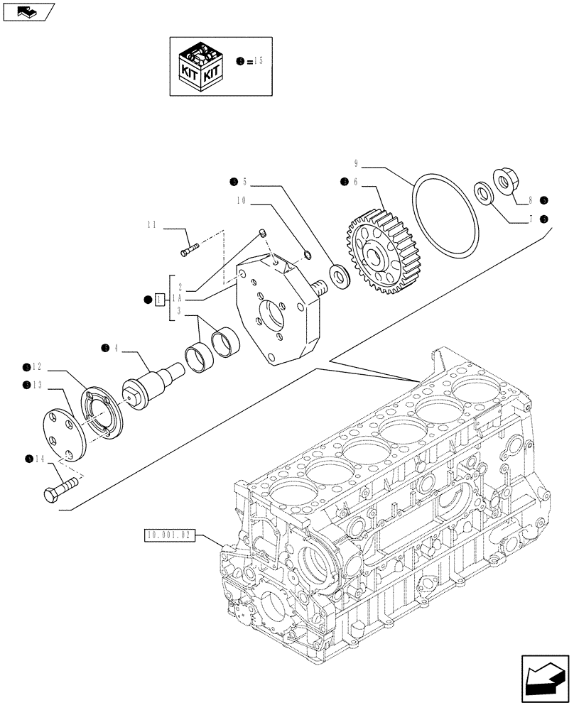 Схема запчастей Case F3AE0684S E914 - (10.114.02) - BELT PULLEY DRIVE & COVER (10) - ENGINE