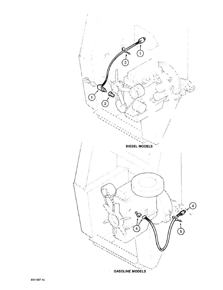 Схема запчастей Case 1825 - (4-30) - COLD START, NORTH AMERICAN MODELS (04) - ELECTRICAL SYSTEMS