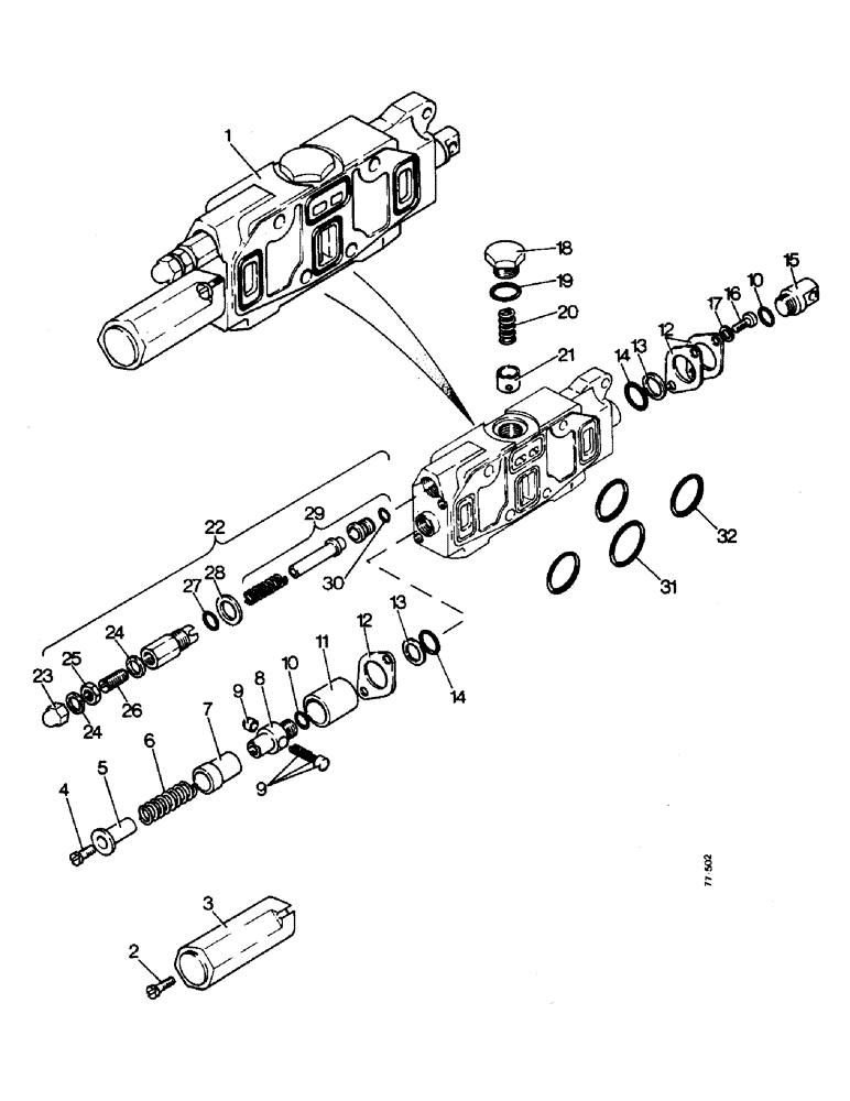 Схема запчастей Case 850 - (J20-1) - LOADER LIFT SECTION (07) - HYDRAULIC SYSTEM