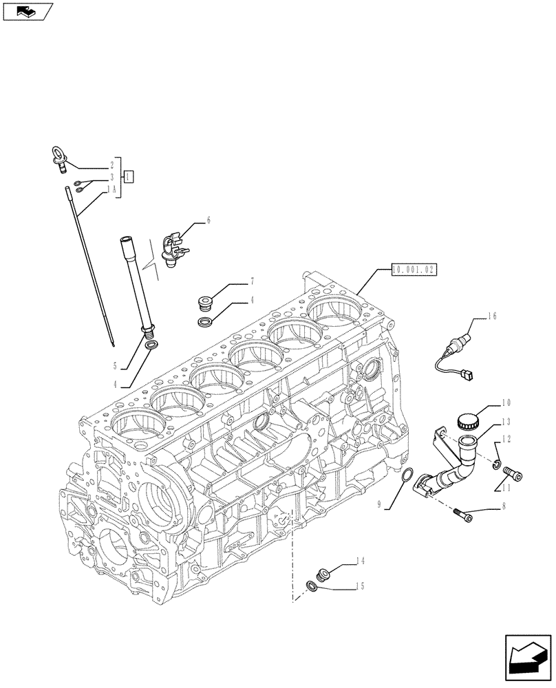 Схема запчастей Case F3DFA613B E003 - (10.102.03) - OIL LEVEL CHECK (504126782 - 504124642 - 504386780) (10) - ENGINE