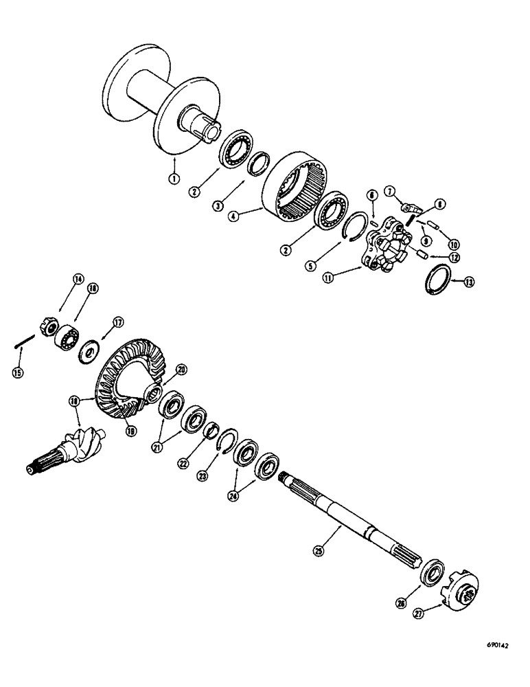 Схема запчастей Case 300C - (228) - CABLE SPOOL AND MAIN DRIVE SHAFT (88) - ACCESSORIES