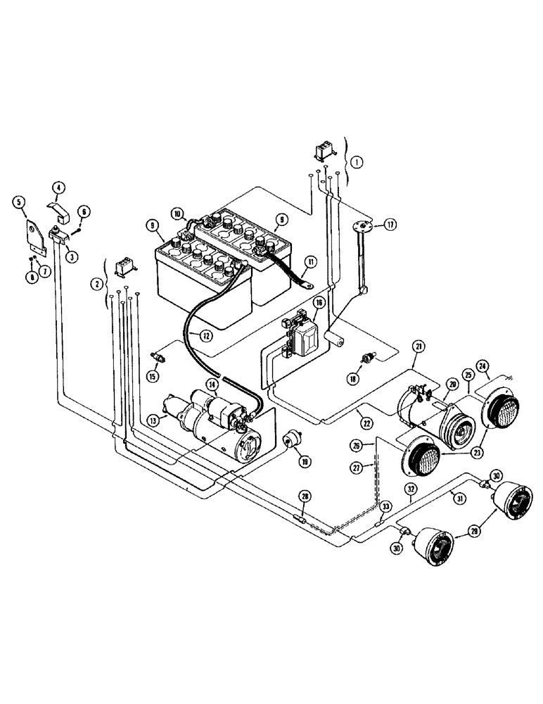 Схема запчастей Case W8B - (056) - GENERATOR ELECTRICAL SYSTEM, DIESEL ENGINE (06) - ELECTRICAL SYSTEMS