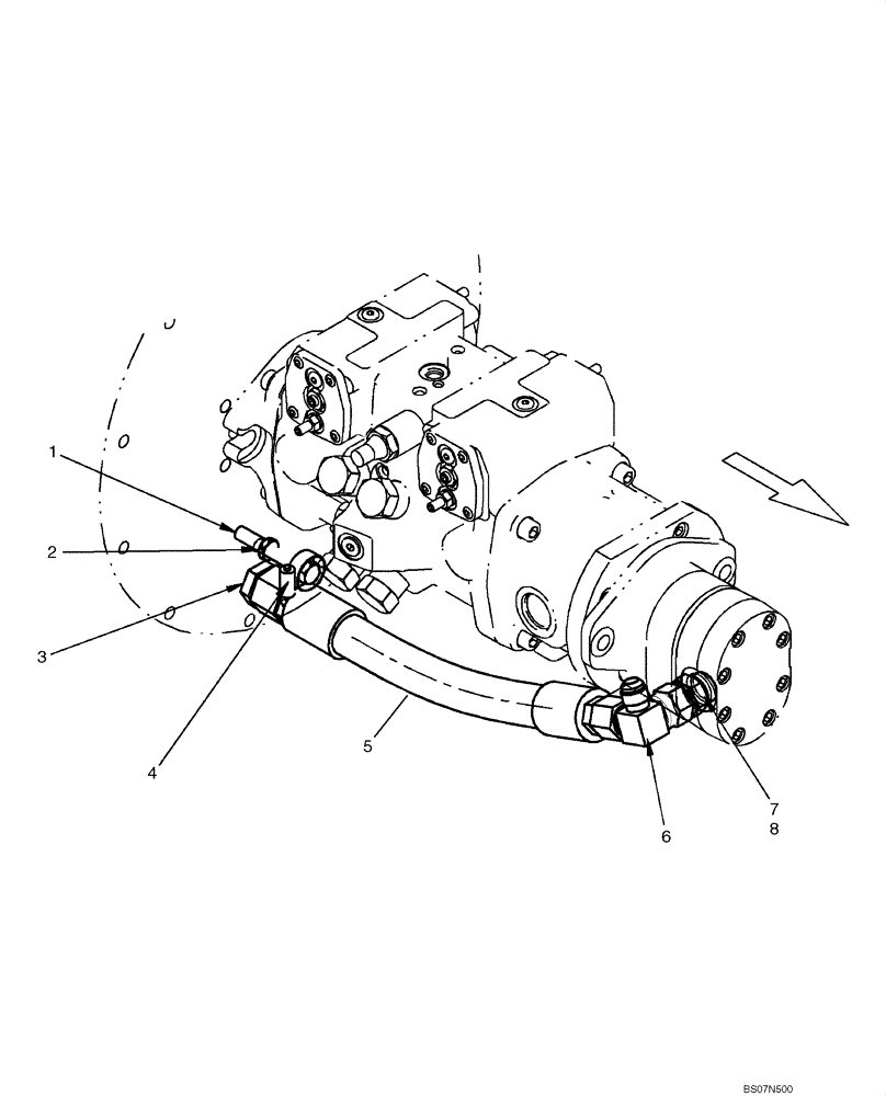 Схема запчастей Case 465 - (06-13) - HYDROSTATICS - RESONATOR (06) - POWER TRAIN