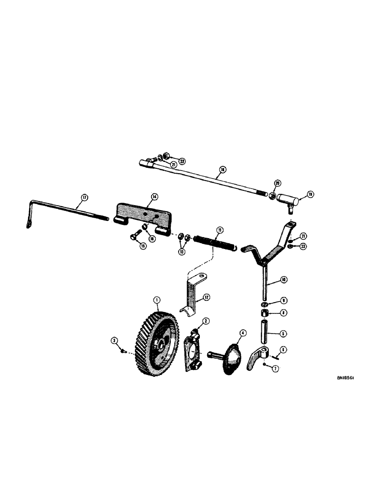 Схема запчастей Case 310C - (024[1]) - GOVERNOR (02) - FUEL SYSTEM