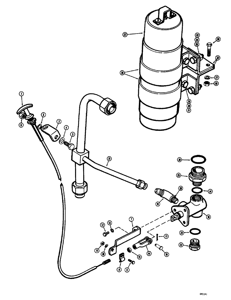 Схема запчастей Case W8E - (270) - ACCUMULATOR ATTACHMENT (08) - HYDRAULICS