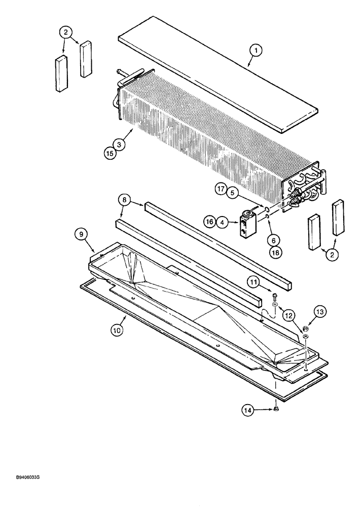 Схема запчастей Case 921 - (9-060) - HEATING AND AIR CONDITIONING CORE (09) - CHASSIS/ATTACHMENTS