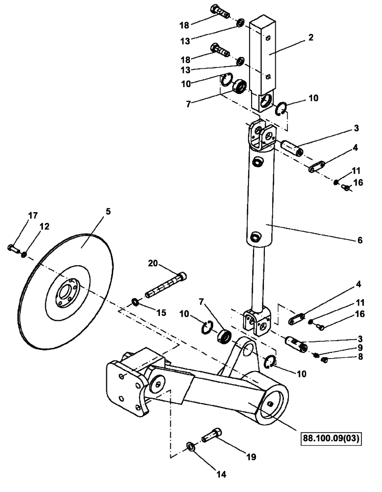 Схема запчастей Case PT240 - (88.100.04[02]) - EDGE CUTTER-OPTIONAL (GROUP 555-1-ND144837) (88) - ACCESSORIES