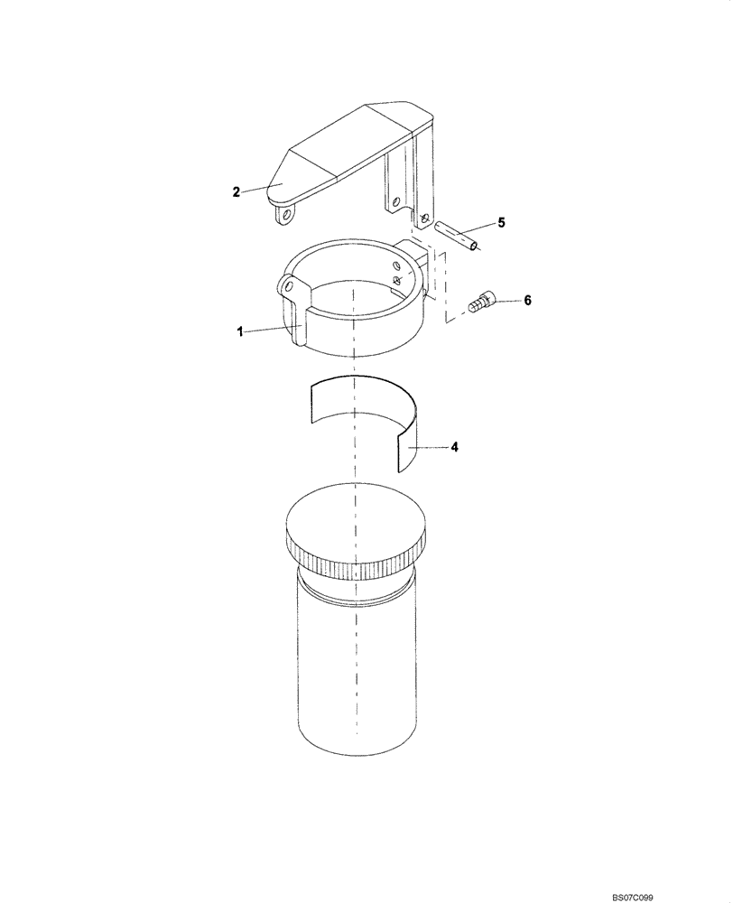 Схема запчастей Case SV208 - (03-003-00[01]) - LOCK, FUEL FILL (GROUP 92) (ND107501) (03) - FUEL SYSTEM