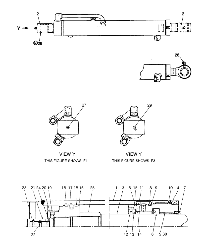 Схема запчастей Case CX27B - (HC650-01[1]) - ARM CYLINDER (35) - HYDRAULIC SYSTEMS