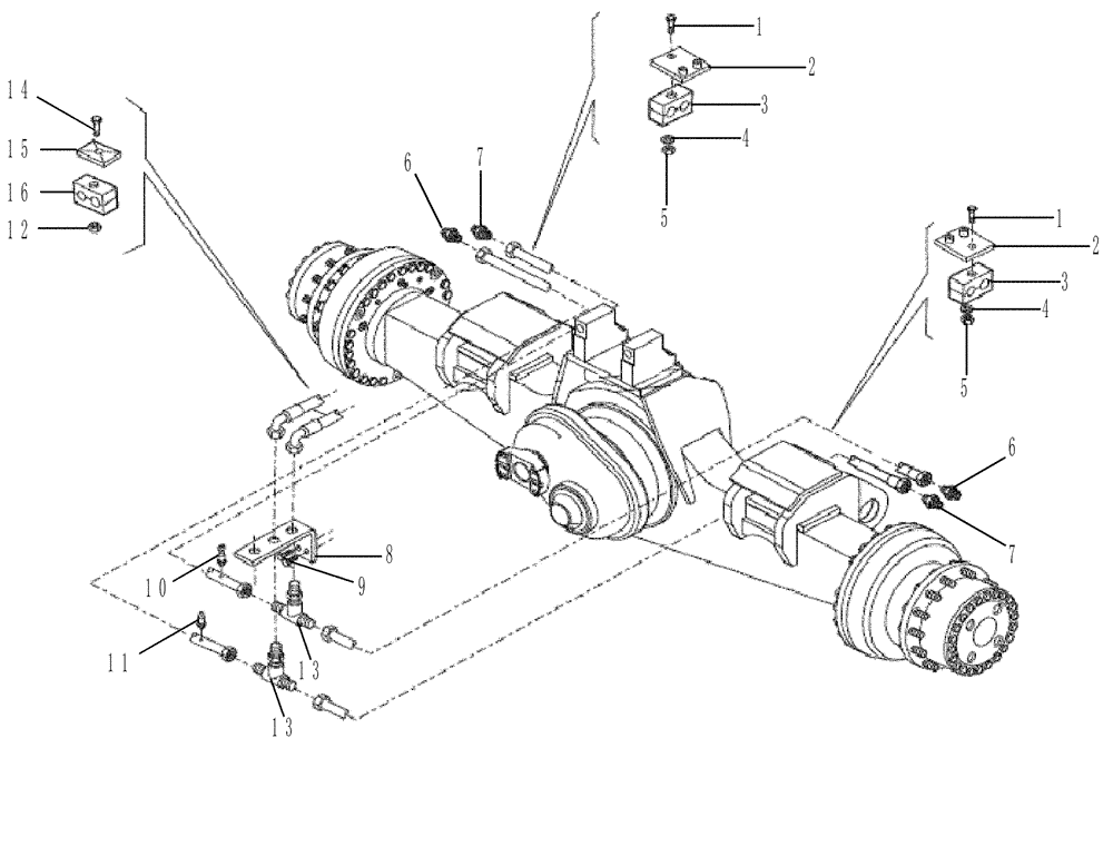 Схема запчастей Case 330B - (47A04002336[001]) - LINES,PNEUMATIC WET BRAKE (84221268) (09) - Implement / Hydraulics / Frame / Brakes