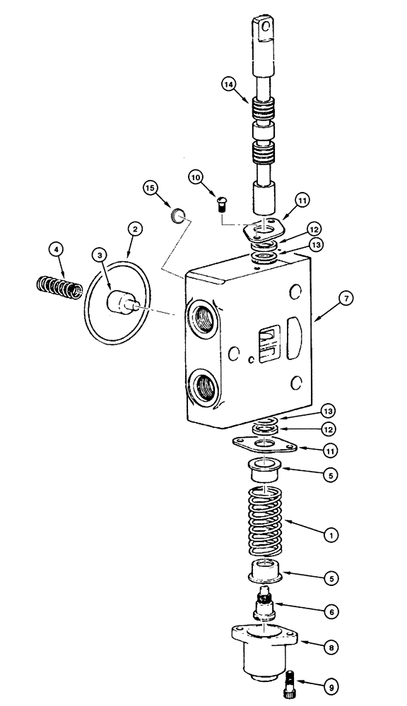 Схема запчастей Case 885 - (08.52[00]) - DISTRIBUTOR - CIRCLE SIDE SHIFT (08) - HYDRAULICS