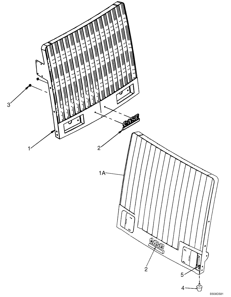 Схема запчастей Case 721E - (09-27) - HOOD - GRILLE (09) - CHASSIS