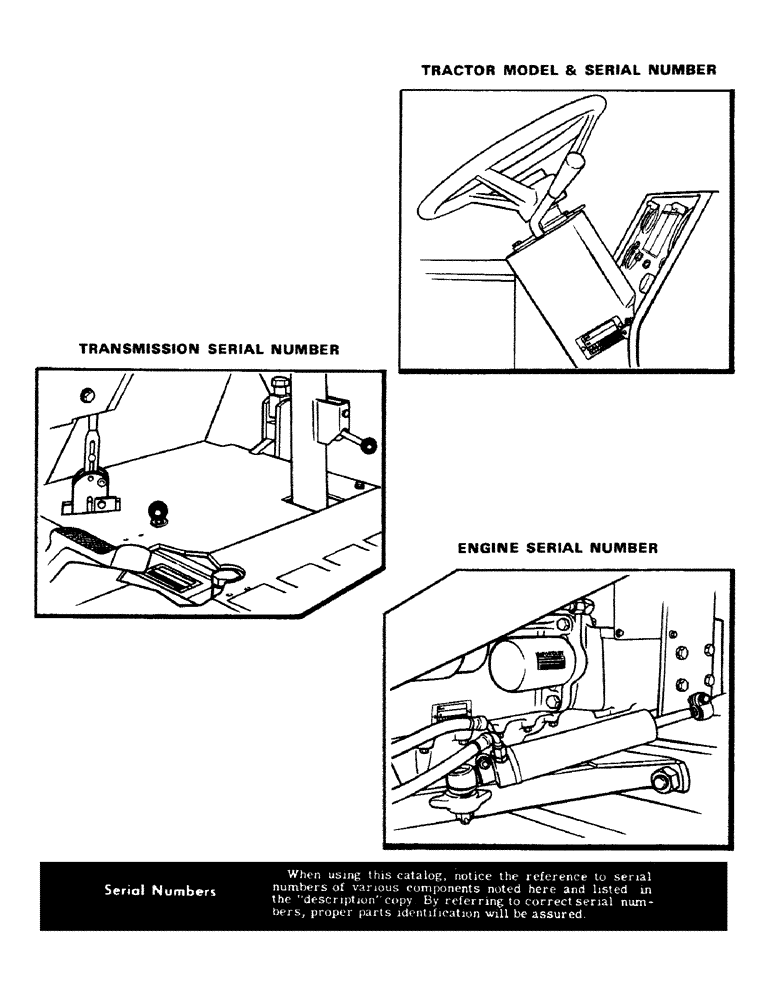 Схема запчастей Case 580B - (002) - TRACTOR MODEL & SERIAL NUMBER, TRANSMISSION SERIAL NUMBER (00) - PICTORIAL INDEX