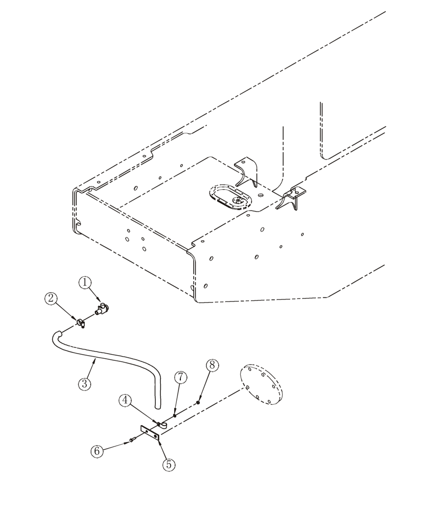 Схема запчастей Case 921C - (02-15) - OIL DRAIN (02) - ENGINE