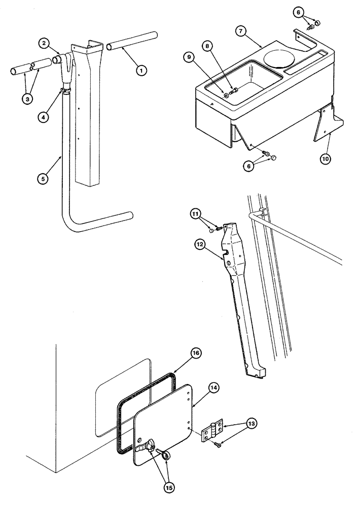 Схема запчастей Case 865 - (09.31[00]) - CAB - INNER UPHOLSTERY LH/RH (09) - CHASSIS