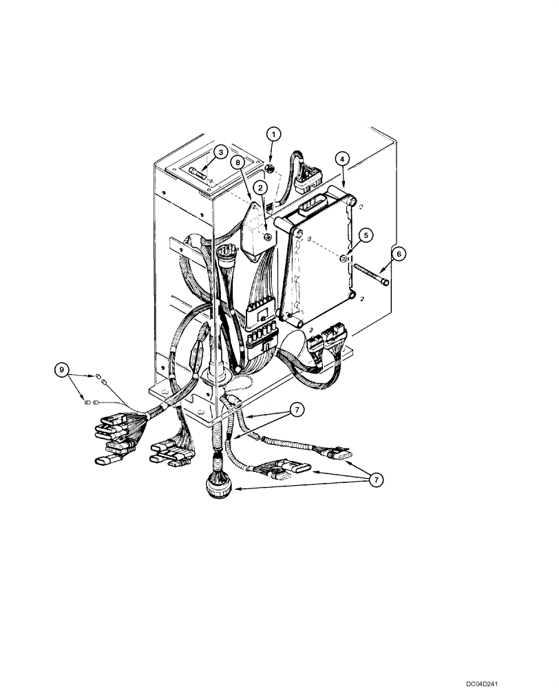 Схема запчастей Case 865 - (04.10[00]) - ELECTRIC SYSTEM - CONTROL UNIT (04) - ELECTRICAL SYSTEMS