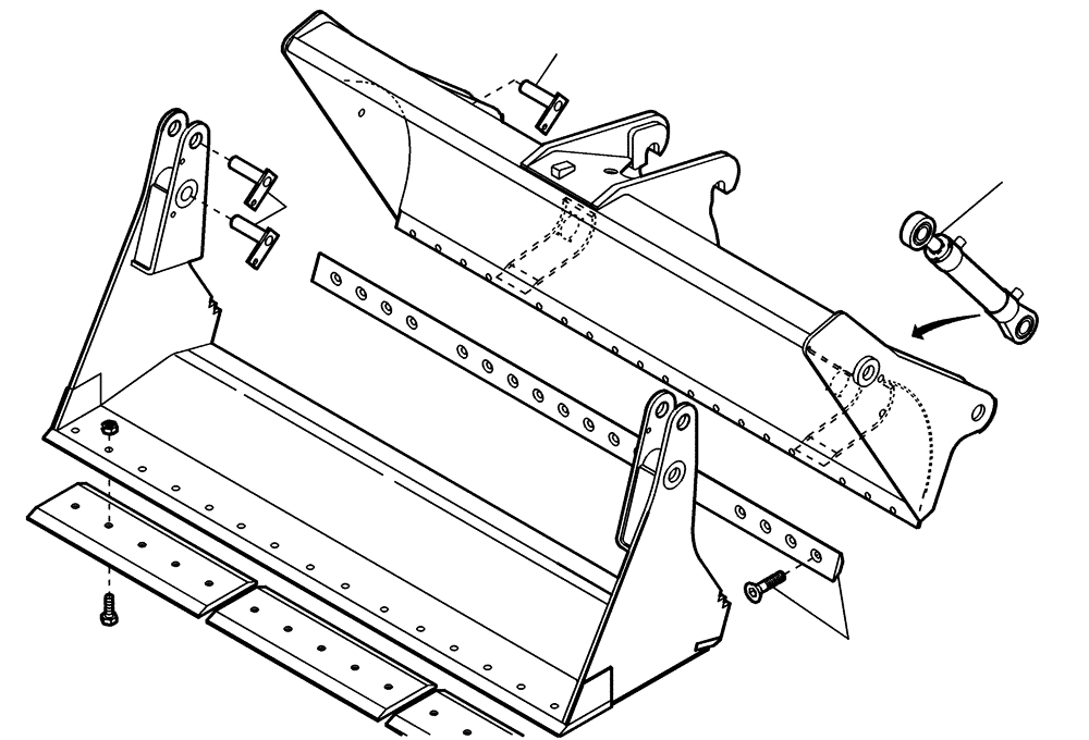 Схема запчастей Case 221D - (64.001[2991856000]) - CLAMSHELL INSTALLATION 850L M3+U (82) - FRONT LOADER & BUCKET