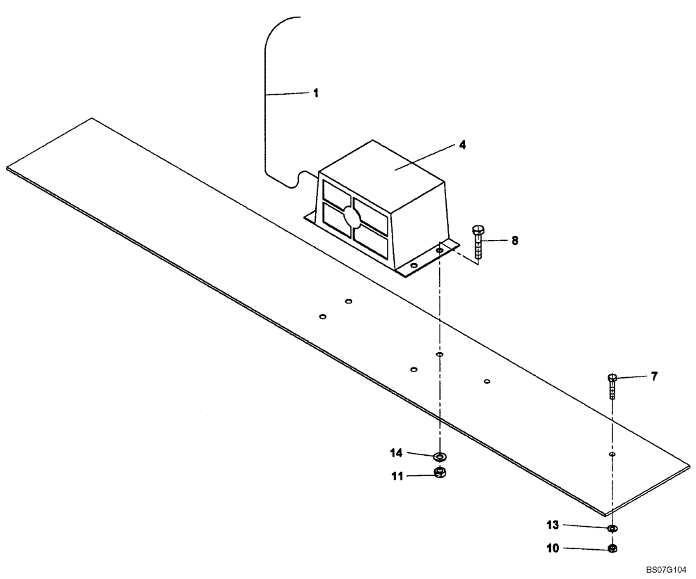 Схема запчастей Case SV208 - (04-005-00[01]) - ALARM, BACK UP (GROUP 415) (ND120305) (04) - ELECTRICAL SYSTEMS