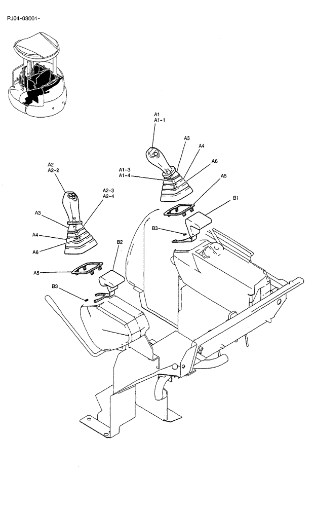 Схема запчастей Case CX50B - (02-034) - GRIP ASSEMBLY (05) - SUPERSTRUCTURE