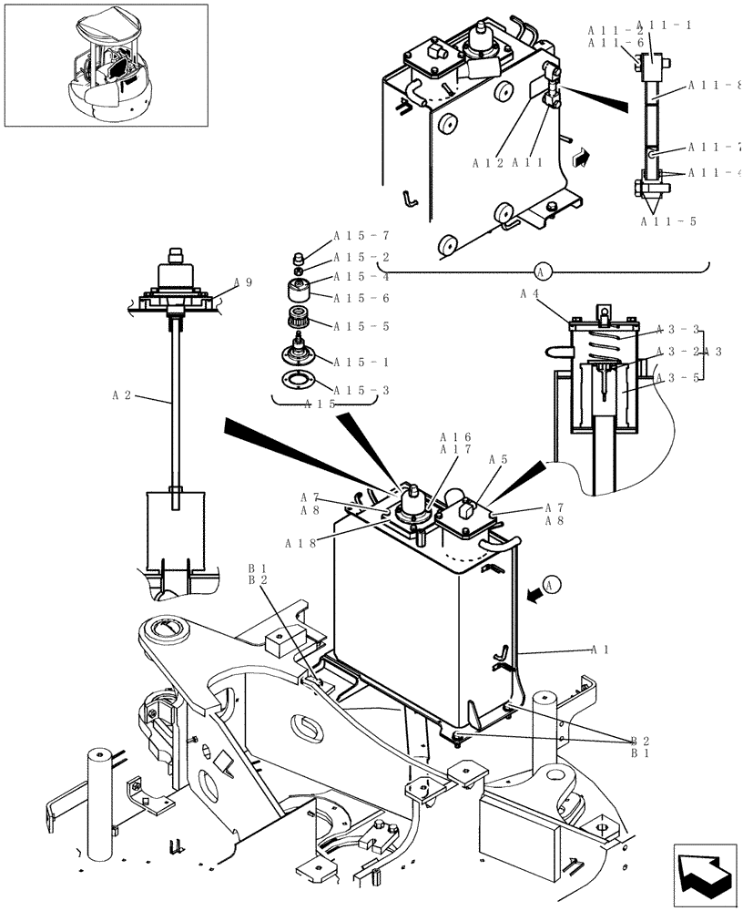 Схема запчастей Case CX31B - (063-60[1]) - OIL TANK (NIBBLER & BREAKER) (10) - ENGINE