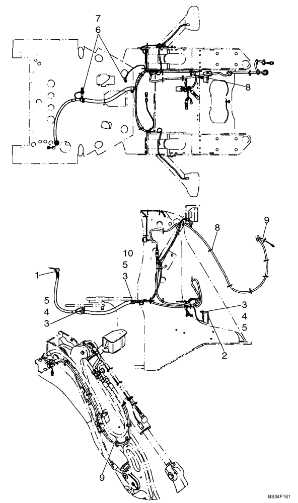 Схема запчастей Case 621D - (04-07A) - HARNESS, FRONT (XT LOADER) - IF USED (04) - ELECTRICAL SYSTEMS