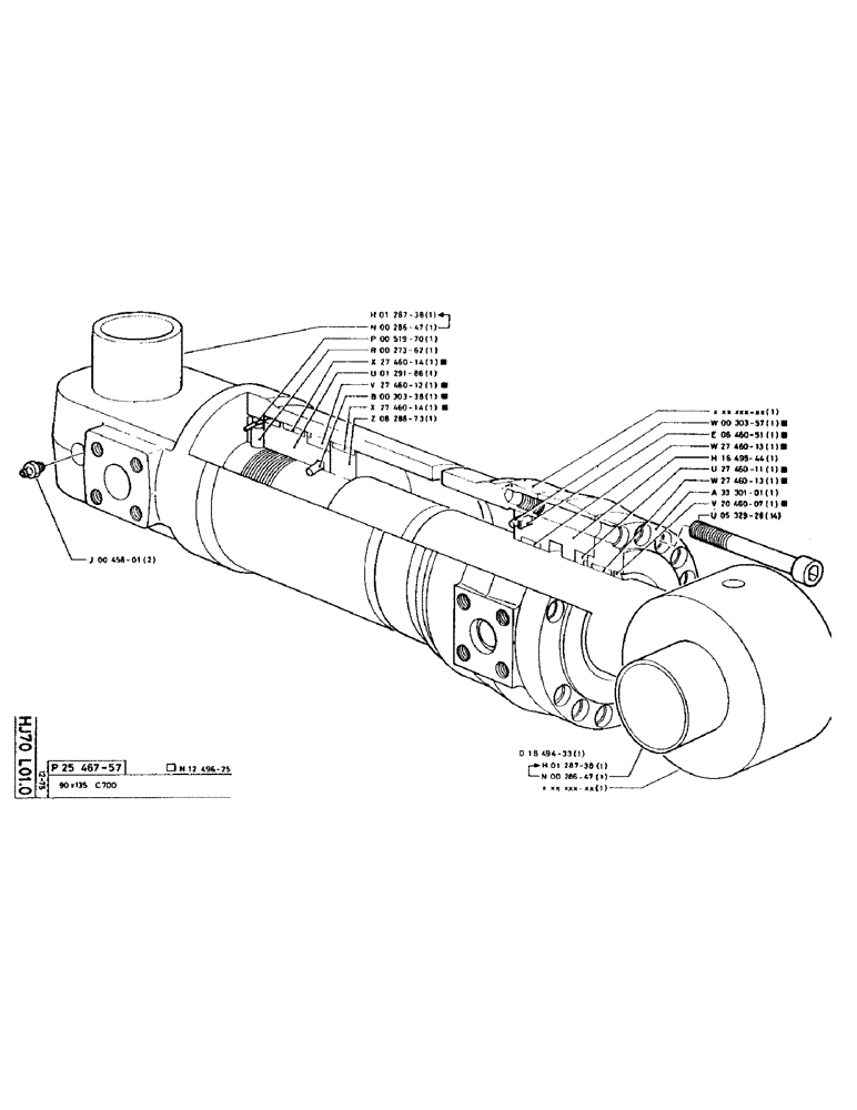 Схема запчастей Case 90CL - (092) - NO DESCRIPTION PROVIDED (07) - HYDRAULIC SYSTEM