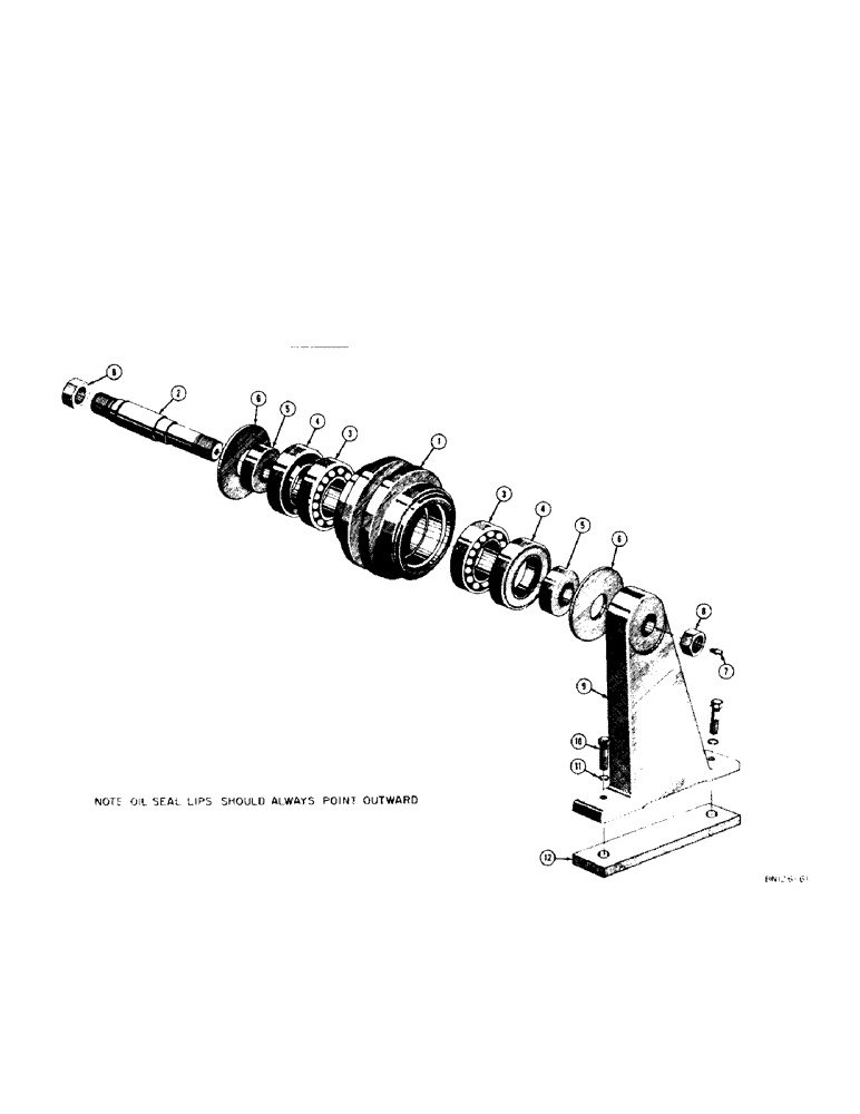 Схема запчастей Case 320 - (070[1]) - TRACK CARRIER ROLLER (04) - UNDERCARRIAGE