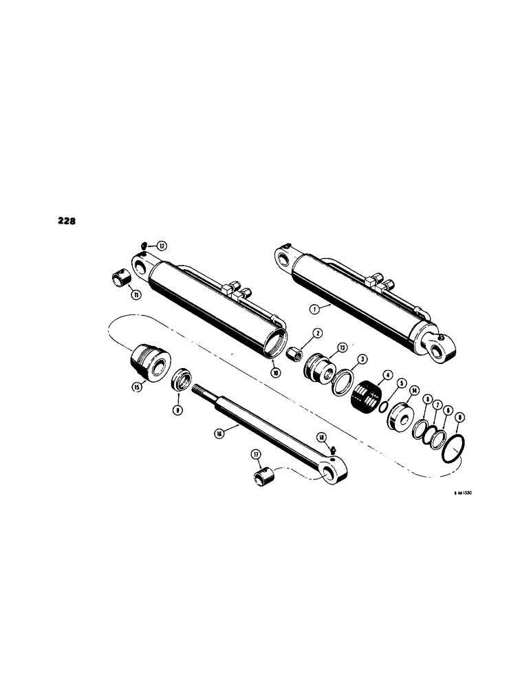 Схема запчастей Case 450 - (228) - D39218 DROTT CLAM CYLINDER (07) - HYDRAULIC SYSTEM